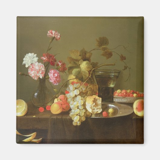 Stillleben von Obst und Blume Magnet (Vorne)