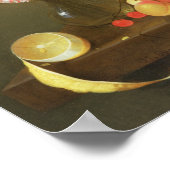 Stillleben von Obst und Blume Poster (Ecke)