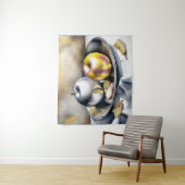 Stillleben von Silber- und Goldäpfeln Wandteppich (Beispiel)