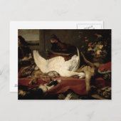 Stillleben von Spiel und Muscheln Postkarte (Vorne/Hinten)