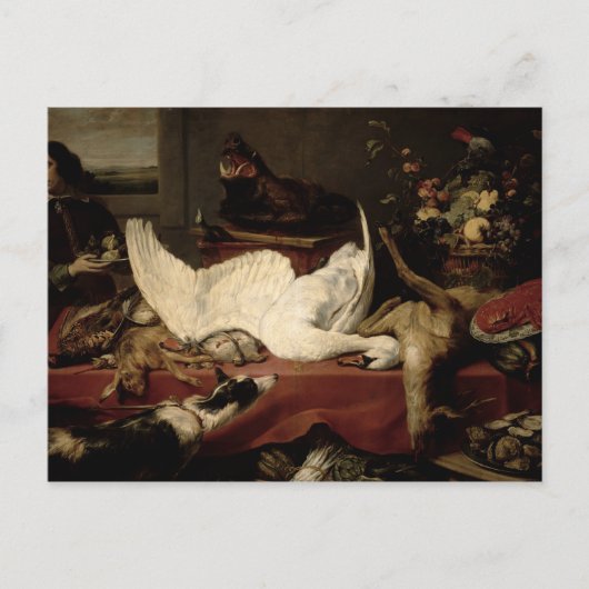 Stillleben von Spiel und Muscheln Postkarte (Vorderseite)