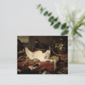 Stillleben von Spiel und Muscheln Postkarte (Stehend Vorderseite)