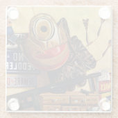 Stillleben von Spielzeug Glasuntersetzer (Rückseite)