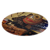 Stillleben von Spielzeug Schneidebrett (Ecke)