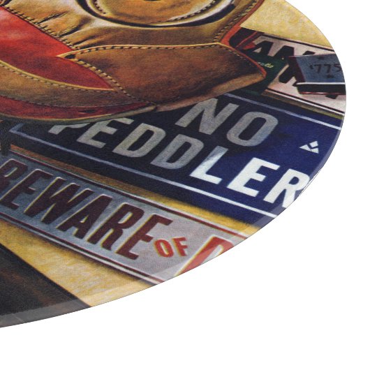 Stillleben von Spielzeug Schneidebrett (Ecke)