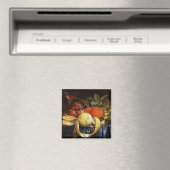 Stillleben von Trauben, Orangen und geschältem Zit Magnet (In Situ (Geschirrspüler))