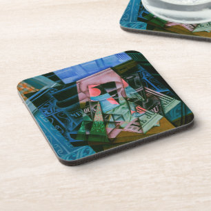 Stillleben vor einem offenen Fenster von Juan Gris Getränkeuntersetzer