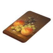 Stillleben, Wineglass, zwei Pfirsiche, Obst und We Magnet (Linke Seite)