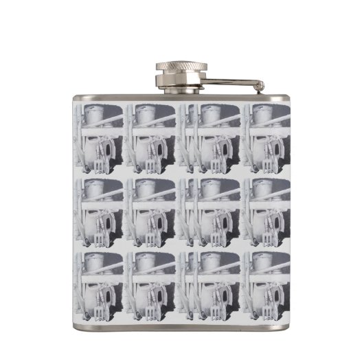 Stillleben zeichnend Gartengeräte für Gärtner Flachmann (Rückseite)