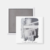 Stillleben zeichnend Gartengeräte für Gärtner Magnet (Vorderseite/Rückseite)