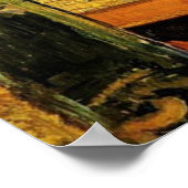 Stillleben Zeichnend Tafel, Rohre, Zwiebeln und Ve Poster (Ecke)