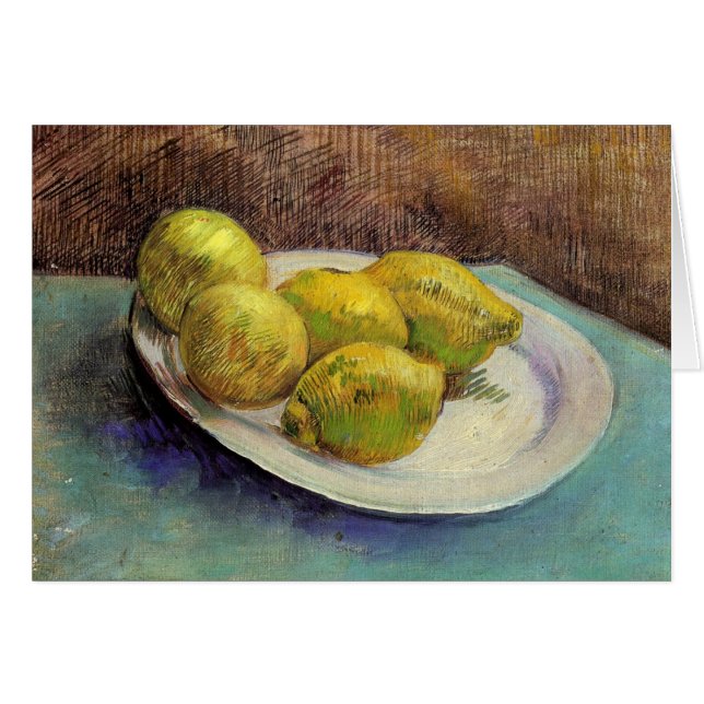 Stillleben, Zitronen auf Plate, Van Gogh Fine Art (Vorderseite (Horizontal))