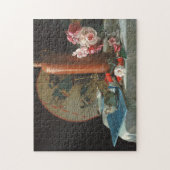 Stilllebenmalerei mit Ventilator und Rose Puzzle (Vertikal)