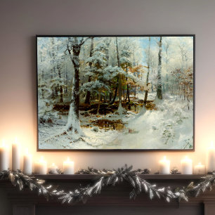 Stilller Winter Nachmittag Poster