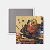 Stilllife of Boys Toys Magnet (Vorderseite/Rückseite)