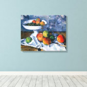 Stilllife with Fruit Dish Leinwanddruck (Insitu (Holzboden))