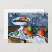 Stilllife with Fruit Dish Postkarte (Vorne/Hinten)