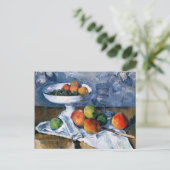 Stilllife with Fruit Dish Postkarte (Stehend Vorderseite)