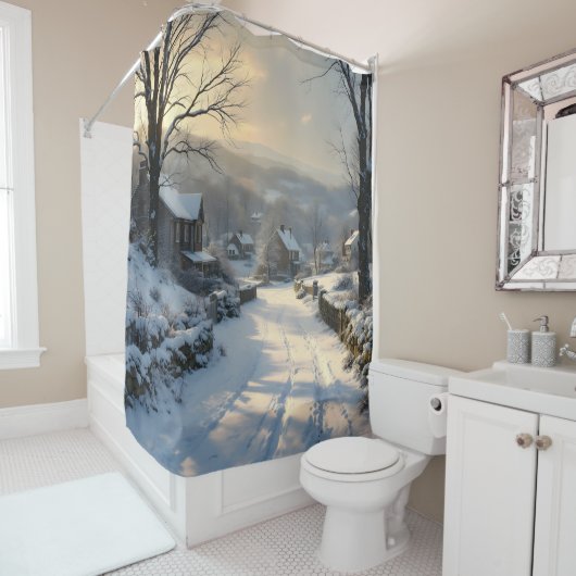 Stillness After Snowfall -  Duschvorhang (Beispiel)