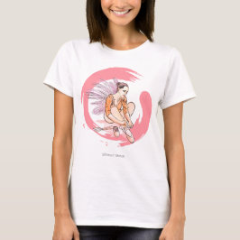 Stillness in Motion – Minimalist Ballerina & Enso T-Shirt