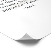 Stillness Quote Poster – Inspirational Peace Wall (Ecke)