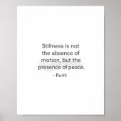 Stillness Quote Poster – Inspirational Peace Wall (Vorne)
