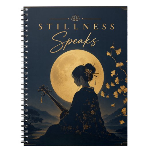 Stillness spricht | Achtsamkeits-Notizbuch Notizblock (Vorderseite)