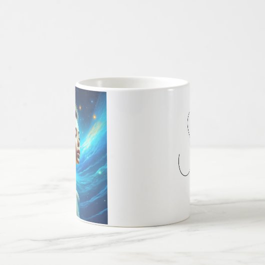 Stillness spricht | Meditation Celestie Art Kaffeetasse (Mittel)
