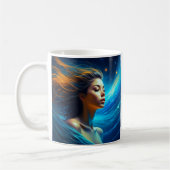 Stillness spricht | Meditation Celestie Art Kaffeetasse (Links)