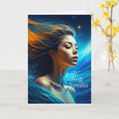 Stillness spricht | Meditation Celestie Art Karte (Gelbe Blume)