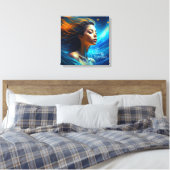 Stillness spricht | Meditation Celestie Art Leinwanddruck (Insitu (Schlafzimmer))