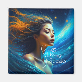 Stillness spricht | Meditation Celestie Art Magnet