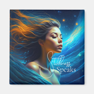 Stillness spricht   Meditation Celestie Art Magnet