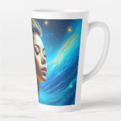 Stillness spricht | Meditation Celestie Art Milchtasse (Rechts)