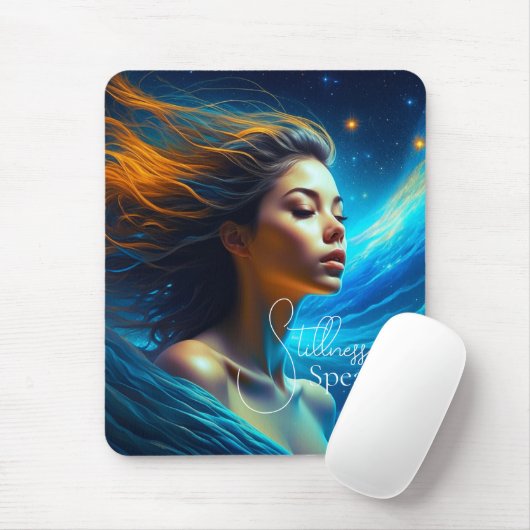 Stillness spricht | Meditation Celestie Art Mousepad (Mit Mouse)