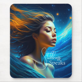 Stillness spricht | Meditation Celestie Art Mousepad