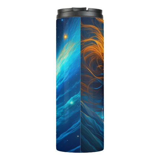 Stillness spricht | Meditation Celestie Art Thermosbecher (Rückseite)