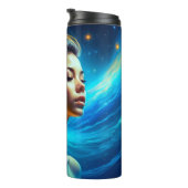 Stillness spricht | Meditation Celestie Art Thermosbecher (Nach rechts gedreht)