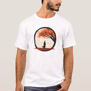 Stillness Zen Circle Herbst Fallende Blätter T-Shirt