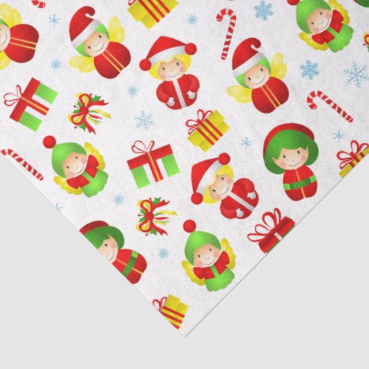 Stillose Weihnachtsschmuck kleine Elfen Seidenpapier (Ausschnitt)