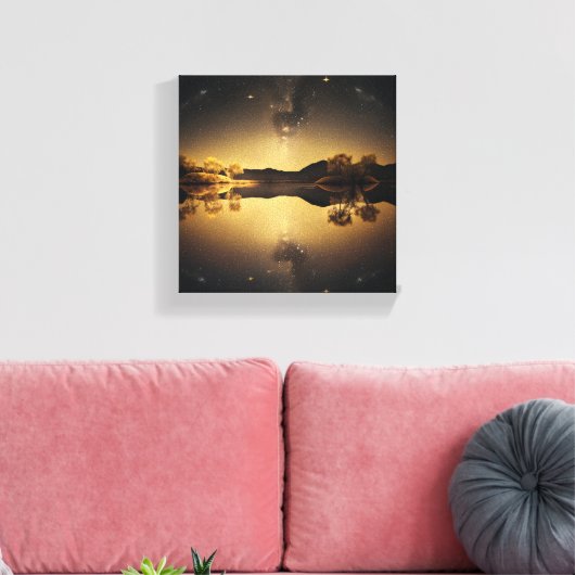 Stillsee Leinwanddruck (Insitu (Wohnzimmer))