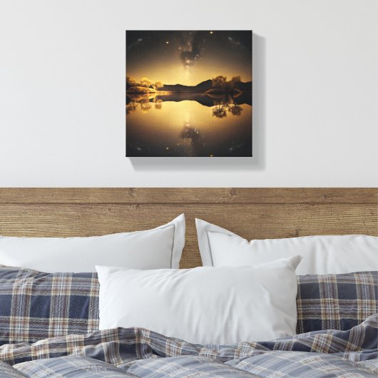 Stillsee Leinwanddruck (Insitu (Schlafzimmer))