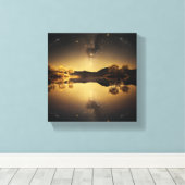 Stillsee Leinwanddruck (Insitu (Holzboden))