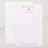 Stillstand Blume: 5,5 x 8,5 Briefpapier (Vorne/Hinten)