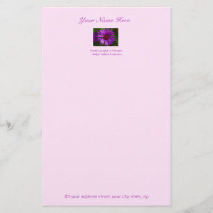 Stillstand Blume: 5,5 x 8,5 Briefpapier