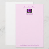 Stillstand Blume: 5,5 x 8,5 Briefpapier (Vorne/Hinten)