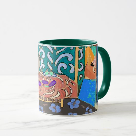 Stillstand Lebenstabelle, Text hinzufügen, Tasse (VorderseiteRechts)