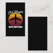 Stillstand mit Flugzeugmechaniker Visitenkarte (Vorne/Hinten)