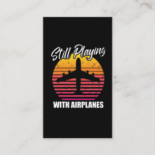 Stillstand mit Flugzeugmechaniker Visitenkarte