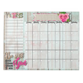 Stillstand Schreibtisch Kalender-Notepad Notizblock (Vorderseite)